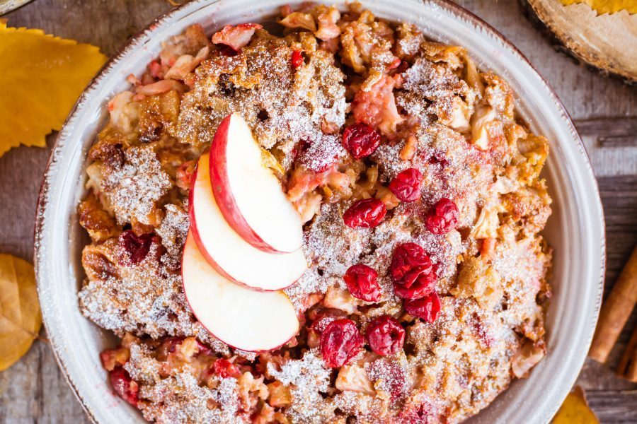 apple-cranberry-oatmeal-bake